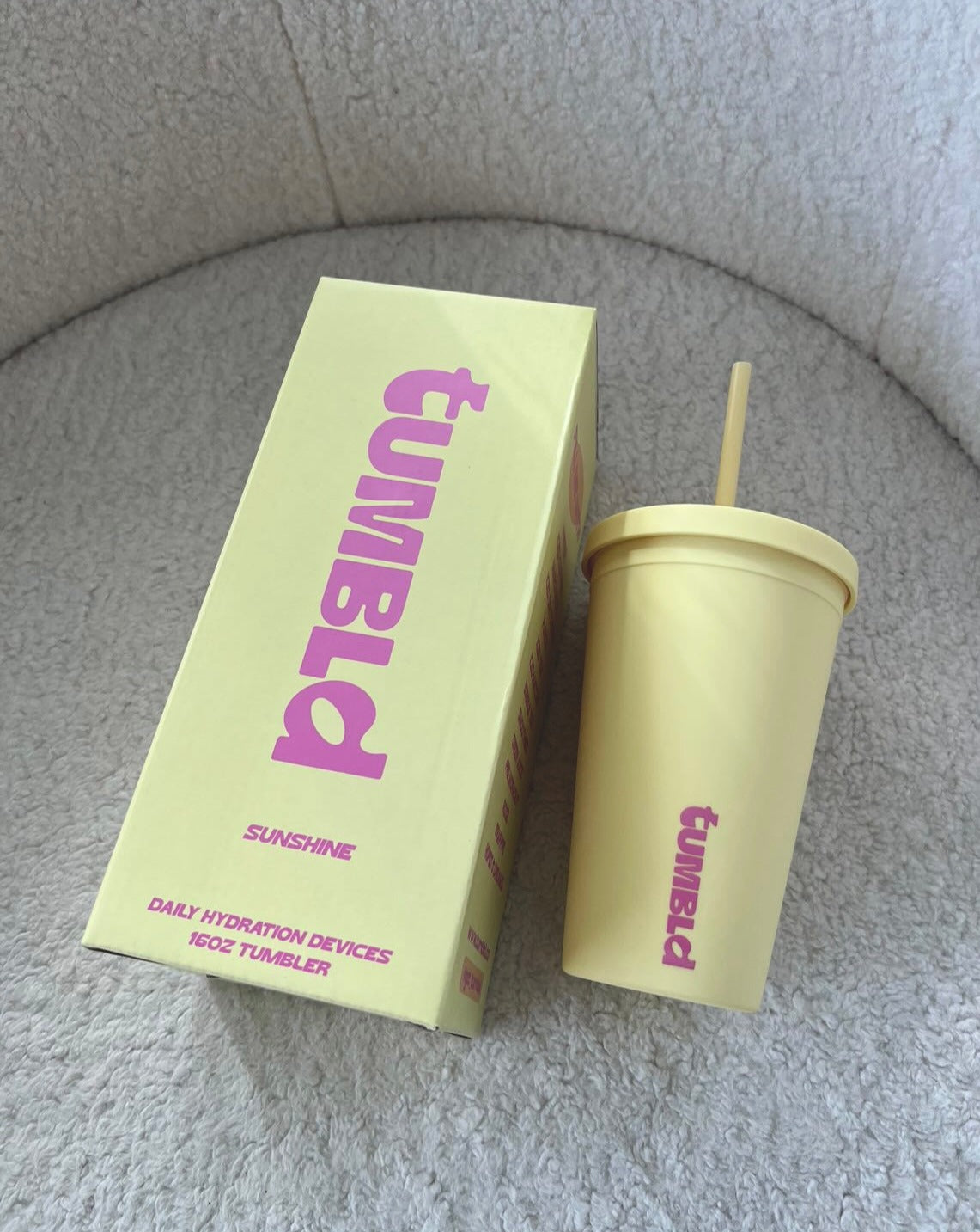 Daily Hydration Tumbler - Sunshine